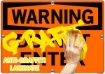 Picture of Sign "WARNING - Infectious Waste Hazard"