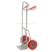 Folding dolly with urethane flat free wheels. Nose plate folds up to make it more flat. Flat-Free with RED Urethane Tires Part #: DHHT-250A-FD-URF