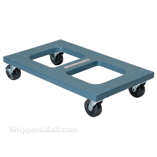 Polyethylene Dollies feature a steel reinforced structure which gives the dollies a capacity of 1,000 pounds. Available in a flush top or a padded top. Part #: DOL-1830-F