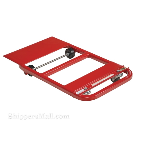 Nose plate dolly for easily off-loading file cabinets, appliances, drums, etc. Heavy duty, Part #NPL-24