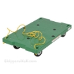 Plastic washable 4 wheel dolly with pull rope is great for the food service industry. Plastic 4 wheel dollies with rope are made from one piece molded polyethylene dollies are lightweight and easy to clean. Part#: POS-1830-ROPE
