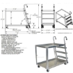 Stockpicker cart with ladder Part # SPA2-2848