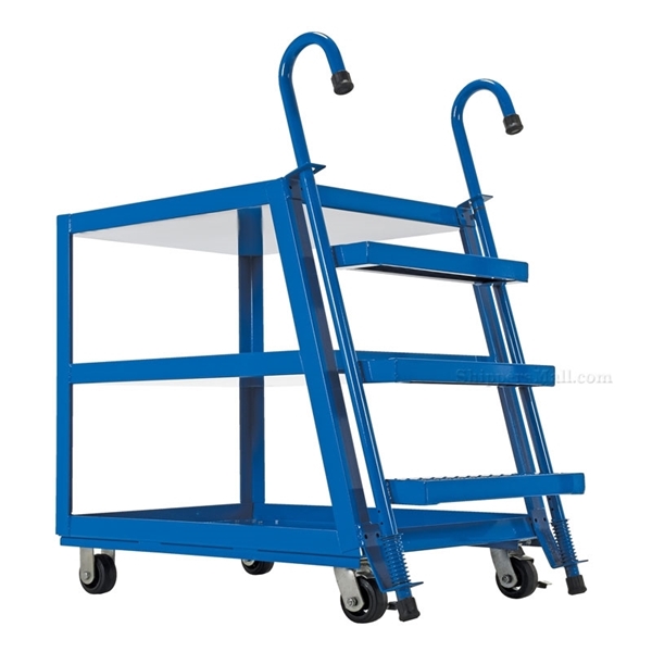 Stock Picker cart with 3 shelves, size 22 X 36 with molded rubber casters. , part #: SPS3-2236