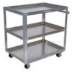Aluminum Service Cart W/ Three 28X40 Shelves  - Model #: SCA3-2840