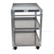 Aluminum Service Cart W/ Three 28X40 Shelves  - Model #: SCA3-2840 front