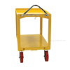 Ergonomic-Handle Cart with drain Drain 4K 24X36 for industrial use or factories great for food industry. - Model #: DH-PU2.4-2436-D front