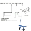 Aluminum van ramp cart Model AWR-R-CART-38 Drawing