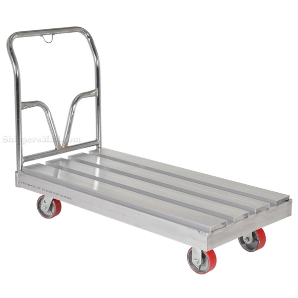 Aluminum Channel Platform Trucks. Deck sections are engineered for high load capacity, durability, and shock resistance. All aluminum construction. 