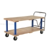 Double Deck Hardwood Platform Cart with a 1600 lb. capacity. Deck size; 30X60 Part #: VHPT/D-3060