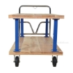 Double Deck Hardwood Platform Cart with a 1600 lb. capacity. Deck size; 30X60 Part #: VHPT/D-3060 Front