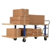Double Deck Hardwood Platform Cart with a 1600 lb. capacity. Deck size; 36X72