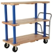 Triple Deck Hardwood Platform Cart with a 1600 lb. capacity. Deck size; 24X48 Part #: VHPT/TD-2448