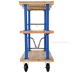 Triple Deck Hardwood Platform Cart with a 1600 lb. capacity. Deck size; 24X48 Part #: VHPT/TD-2448 front