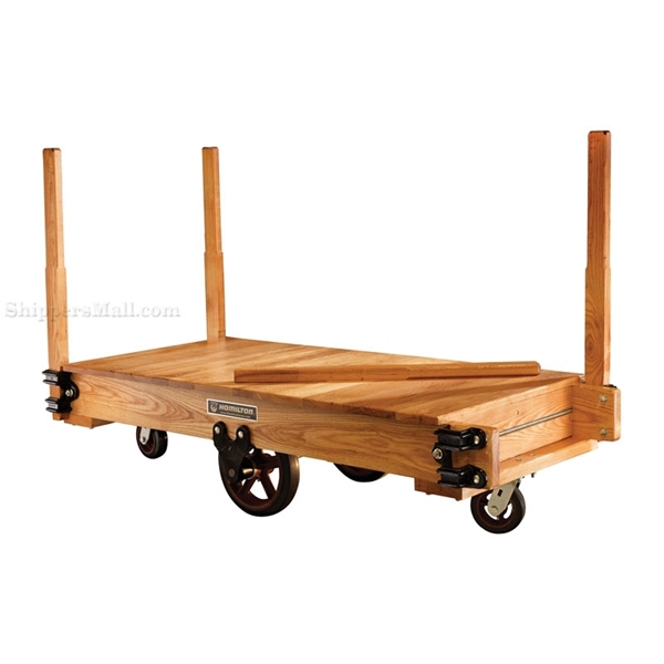 Wood platform cart tilting in several sizes up to 72" long.