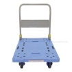 Plastic Platform cart with Folding Handle and Brake, Size 24"W X 31"L, Part #: TRP-2431-FB