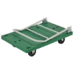 Plastic Platform cart with Folding Handle - 25"W X 37"L