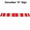 Canadian D reflective trucking sign banners