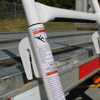 Flatbed truck trailer ladder for truckers to climb onto their flat-bed trailer. zoom