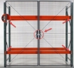 Pallet rack gate with double hinges p/n: RDHG-810