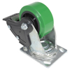 Polyurethane (Duratough, Green) Casters CST-F34-4X2DT-SWTB1 upside down