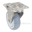 caster, industrial casters, thermoplastic, stainless steel, rigid, CST-E-SS-TPR rear