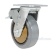 Rubber casters  swivel with total brake