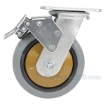 Rubber casters  swivel with total brake CST-KSM-6X2MR-SWTB 