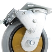 Rubber casters  swivel with total brake CST-KSM-6X2MR-SWTB b