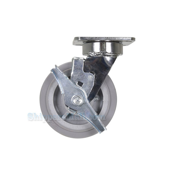 Industrial Caster, thermoplastic rubber casters, Model; CST-FC47-6X2DK-SWB