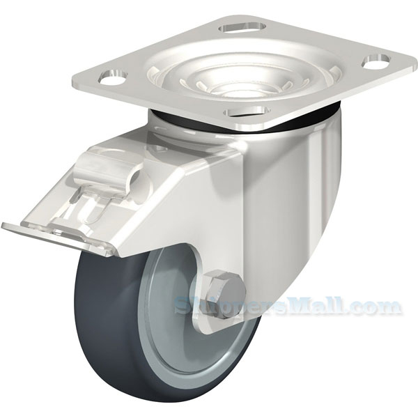 Industrial Caster, ss thermoplastic rubber-elastomer casters, Model; CST-A-SS-TPE-GRP