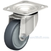 Industrial Caster, ss thermoplastic rubber-elastomer casters, Model; CST-A-SS-4X1TPE-S