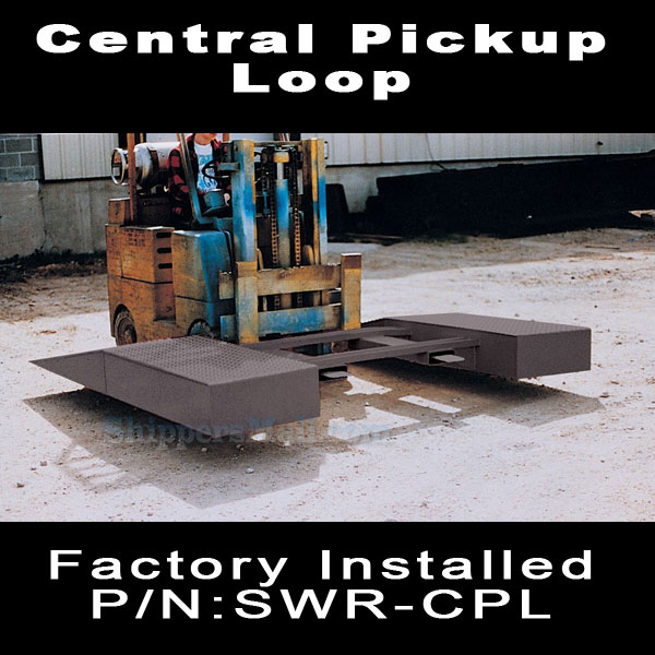 Steel wheel riser optional Small Pickup Loop, Model: SWR-CPL-SM