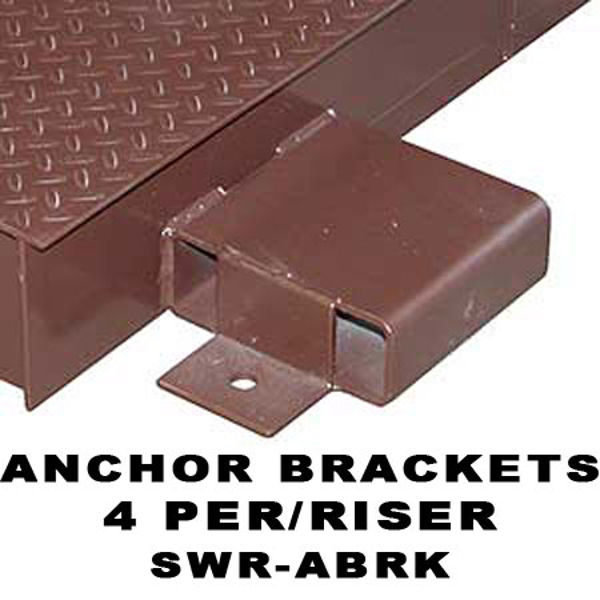 Wheel Riser anchor brackets to bolt riser's to floor.  SWR-ABRK