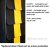 Dock seal repair protective armor pleats