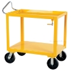 Picture of Industrial Service Carts w Drain & Ergo Handle - Yellow - Model: DH-PH4