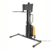 Narrow Mast Stacker with Power Lift and adjustable legs. SLNM-63-AA a