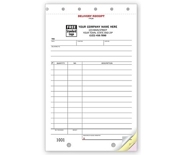Delivery Receipt - DFR6520