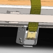 Glide Lock II Double L flat hook receiver bracket slider. P/N 50722-10 Illustration