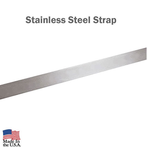 Stainless Steel Straps 1 1/4" x 0.044" x 84" - 10 straps of 48"
