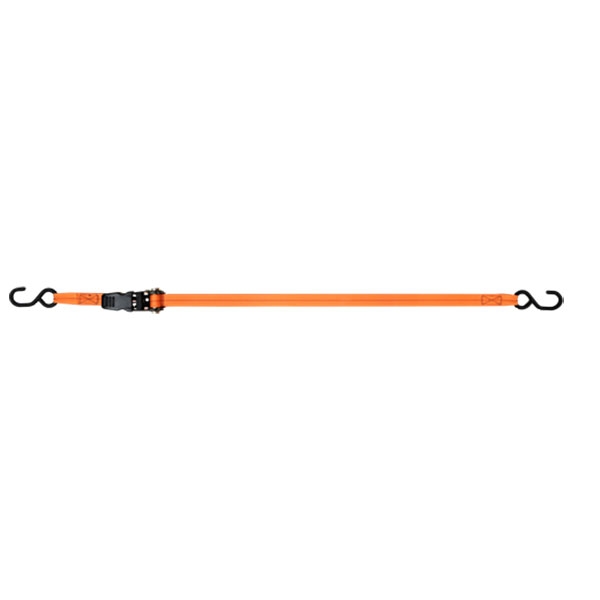 1” x 15’ S-Hook Ratchet Tie-Down, Plastic Frame, 4 Pack